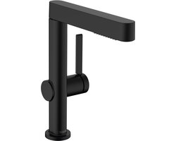 hansgrohe Finoris - Wastafelkraan - Met afvoerplug - 230mm - Uittrekbare vuistdouche - 2 straalfuncties - Mat Zwart