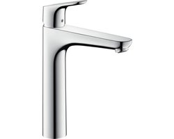 hansgrohe Focus ééngreeps wastafelmengkraan 190 zonder afvoergarnituur - Hoge uitloop - Chroom - voorsprong uitloop 159 mm