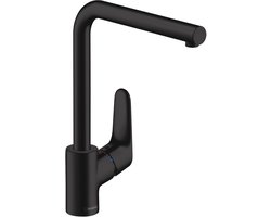 hansgrohe Focus M41 - Keukenmengkraan - Ééngreeps bediening - 280mm - Mat Zwart