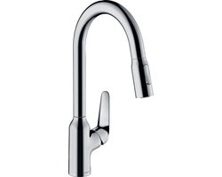 Hansgrohe Focus M42 - Keukenkraan M429-H220 met uittrekbare handdouche, chroom 71800000