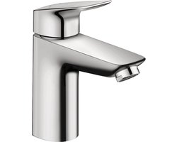 hansgrohe Logis ééngreeps wastafelmengkraan 100 met wastegarnituur - chroom - voorsprong uitloop 108 mm