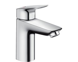 hansgrohe Logis - Wastafelmengkraan - Ééngreeps bediening - CoolStart energiebesparend - Met trekwaste - 100mm - Chroom