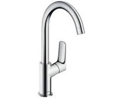 hansgrohe Logis - Wastafelmengkraan - Ééngreeps bediening - Zonder waste - 210mm - Draaibare uitloop - Chroom