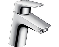 Hansgrohe MyCube 1-gats wastafelkraan m-size met waste m. vaste uitloop voorsprong 10.7cm chroom