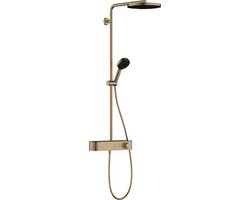 hansgrohe Pulsify S Showerpipe 260 1jet EcoSmart met ShowerTablet Select 400 Brushed Bronze