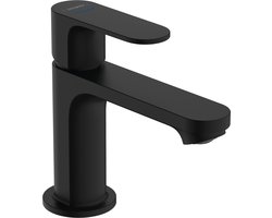 hansgrohe Rebris S - Toiletkraan - Ééngreeps bediening - Zonder waste - 80mm maat - Voor koud water - Mat Zwart