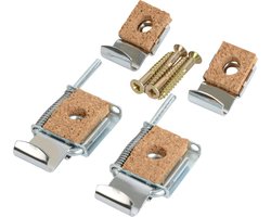 Hansgrohe spiegelklemmen 4 delig chroom