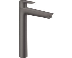 Hansgrohe Talis e 1 greeps wastafelmengkraan - 240 zo/afvoer brushed black chr - zwart chroom
