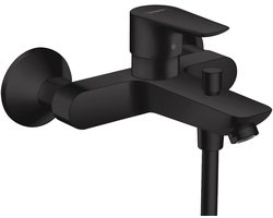 hansgrohe Talis E - Badmengkraan - Opbouw - Ééngreeps bediening - Mat Zwart