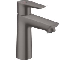hansgrohe Talis E - Wastafelmengkraan - Ééngreeps bediening - CoolStart energiebesparend - Met trekwaste - 110mm maat - Brushed Black Chrome