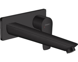 hansgrohe Talis E - Wastafelmengkraan - Ééngreeps bediening - Met afvoerplug - 225mm maat - Mat Zwart