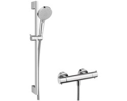 Hansgrohe Vernis Blend - Douche set met thermostaat, 2 stralen, EcoSmart, chroom 26960000