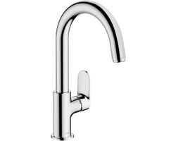 hansgrohe Vernis Blend - Wastafelmengkraan - Ééngreeps bediening - Met trekwaste - 210mm maat - Draaibare uitloop - Chroom