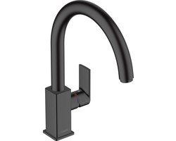 hansgrohe Vernis Shape M35 - Keukenmengkraan - Ééngreeps bediening - 35mm maat - Draaibare uitloop - Mat Zwart