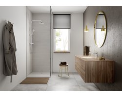 Hansgrohe Vernis showerpipe zonder thermostaat ecosmart chroom