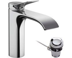 hansgrohe Vivenis ééngreeps wastafelmengkraan 110 met trekwaste chroom