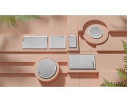 Hansgrohe Xarita Lite Q - Spiegel met LED-verlichting, 70x60 cm, mat wit 54957700