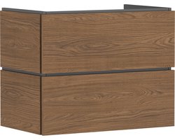 hansgrohe Xilesa E - Badmeubel - 780/470mm maat - 2 lades - Voor wastafel - Cashmere Oak