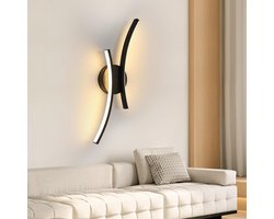 Haobosic - 20W LED Muurarmatuur - Modern Ingebogen Ontwerp - 3000K Warm Wit - Voor Slaapkamer, Woonkamer, Gang, Trap