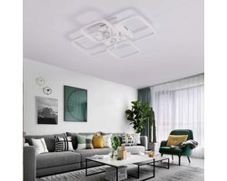 Haobosic - LED-plafondlamp, moderne plafondlamp 52W 4680LM, 6000K koelwit plafondlamparmatuur, voor woonkamer, keuken, slaapkamer