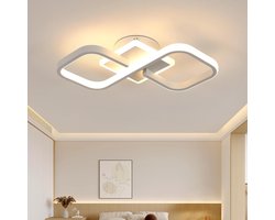Haobosic - Moderne LED-plafondlamp, warm wit, 36W, 4000LM, vierkante LED-plafondlamp van acryl, elegante verlichtingsarmatuur voor slaapkamer, woonkamer, gang en binnenverlichting.