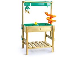 Hape Outdoor Zand- en Waterspeeltafel met Modderkeuken – Verstelbare Speeltafel van FSC-hout voor Kinderen vanaf 3 Jaar