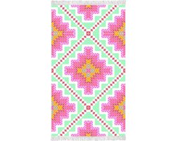 Happiness Ibiza Strandlaken - 100x180cm - 100% Zacht Katoen - Multicolor