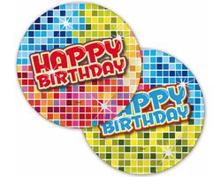 Happy Birthday party bordjes 6 stuks