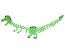Happy Birthday Slinger Kinderfeestje Verjaardag Versiering Dino Versiering Dinosaurus Slingers Verjaardag Decoratie