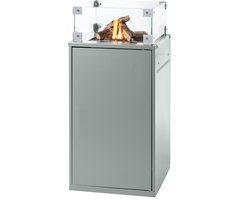 Happy Cocooning Cocoon Move Tuinhaard Grijs - L 72 x B 47 x H 103 cm - Aluminium - Grijs