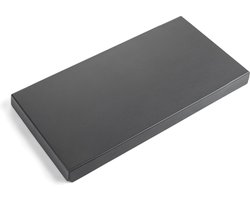 Happy Cocooning Deksel Aluminium rechthoek antraciet 74 x 37 x 5 cm