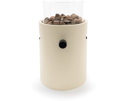 Happy Cocooning Lumi Steel Oyster Beige - Tafelbrander op Gas - Ø 21 cm