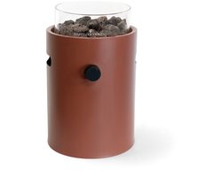 Happy Cocooning Tafelbrander Lumi Steel Coral Red - Ø 21.5 x 37 cm