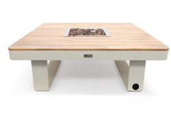 Happy Cocooning vuurtafel Horizon 95 oyster beige