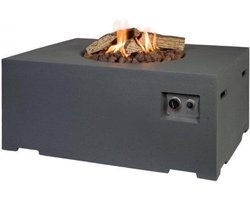 Happy Cocooning - Vuurtafel Rechthoek - Antraciet