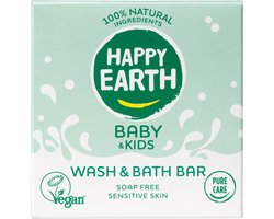 Happy Earth Baby & Kids 100% Natuurlijke Was & Bad Bar - 50 gr