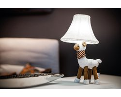 Happy Lamps - Lampen - lamp - kinderkamer - Hand gemaakt - Wolle Het pluizige schaap
