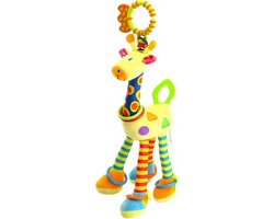Happy Monkey - Baby speelgoed - Kinderspeelgoed - Baby speelgoed 6 maanden - bijtring - babyspeelgoed - baby knuffel - bijtring baby