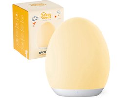 HAPPY NEEDS® Nachtlampje - Nachtlamp Baby & kind - Dimbaar - Oplaadbaar - Wit warm licht - 8 RGB kleuren - Tafellamp - Leeslamp