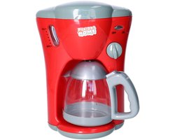 Happy People koffiezetapparaat - rood - kunststof - 23 cm - kinderspeelgoed