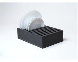 Happy Rhino - Bordenhouder Foam X 10cm 10 Borden - Overig servies - Zwart - 0.16kg - PU - 34 x 25 cm