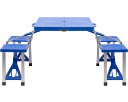 Happy Rhino - Picknicktafel Kunststof Happy Table Vierzitter - 134 x 82 x 68 cm - Opvouwbaar - Kampeertafel