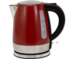 Happy Rhino - Waterkoker Victoria 230V 1000W 1 Liter Rood - Reiswaterkoker - 19.5 x 14.5 x 21.5 cm