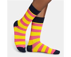 Happy Socks SA01-025 Stripe amarelo/rosa 36-40
