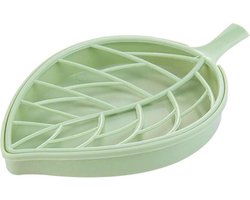 Happy Tears | Bladvormige Zeepbakje | Zeepbakjes | Decoratie voor in de badkamer | Zeephouders | Zeepdoosje | Groen |