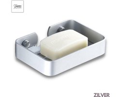 Happy Tears | Schroeven | Moderne Zeepbakje | Luxe Zeepbakjes | Decoratie voor in de badkamer | Zeephouders | Zeepdoosje | Zeepschaaltje | Boren | RVS | Makkelijk te installeren | Snelle Installatie | Zilver |