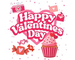 Happy Valentines Day kleurboek met 40 paginas | Vierkant formaat | Superleuke, eenvoudige ontwerpen | Liefde, love, Valentijnsdag, beertjes, hartjes, cupcakes, fashion en gadgets | Voor creatieve ontspanning