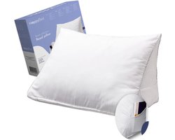 HappyBed Leeskussen - 45x60 cm - Leeskussen voor in Bed - Aanpasbaar met Rits - Bookseat - Rugkussen - Boekkussen - Drukverdelende Werking