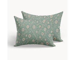 HappyBed Traditional Flowers kussensloop set 2 stuks - 60x70 cm - 100% Microvezel - Ultieme slaapcomfort