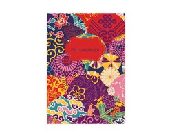 HappyBook - Health - Food Journal - Eetdagboek - Eerschrift - Japan - Kleurig - Afvallen - Gezondheid - Voeding - Gewicht - Tabel - Motivatie - Dieetboek - Softcover - Elastiek - Boekenlegger - Healthy - Food - Beweging - Nieuw begin - Opschrijven -